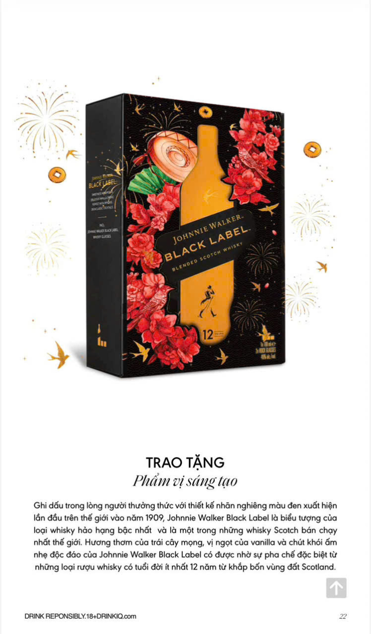 Jonnie Walker Black Label hộp quà tết 2027