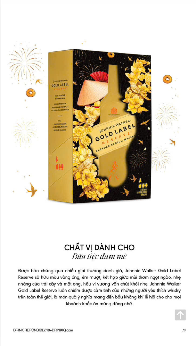 Jonnie Walker Gold Label hộp quà tết 2027